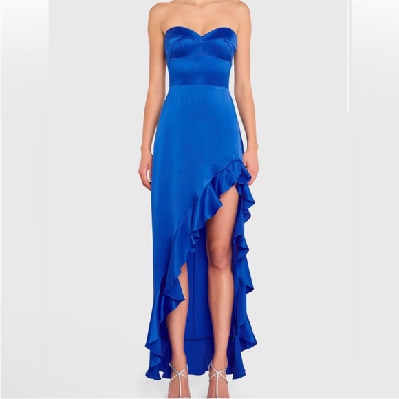 New Amanda Uprichard Amalia Silk Gown Dress size Large